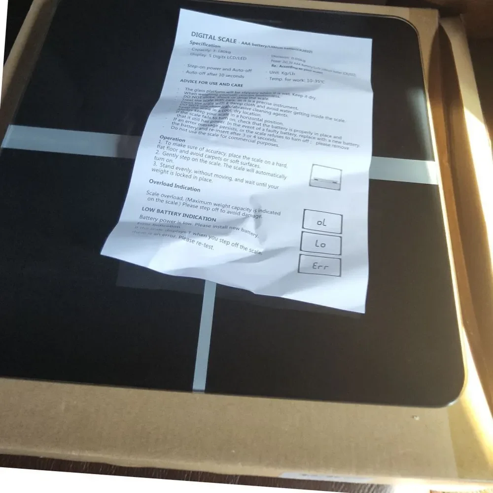 Body Weight Bathroom Scale, 400 lbs Capacity‎ and Accurate Weight